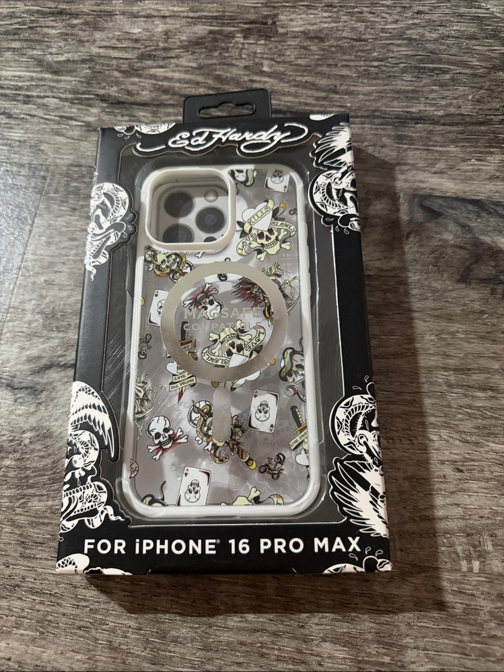 Ed Hardy iPhone 16 Pro Max Case – New in Package